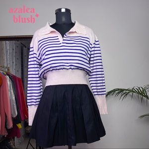 Striped knit top